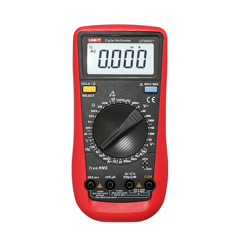 Мультиметр UT890C + электрический инструмент амперметр с ЖК дисплеем UNI
