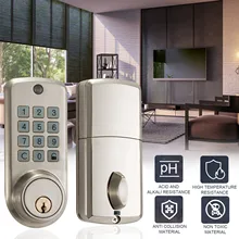 Smart Deadbolt Password Keyless Entry Deadbolt Lock, Electronic Keypad Door Lock Password Lock Intelligent Lock Office Auto Lock