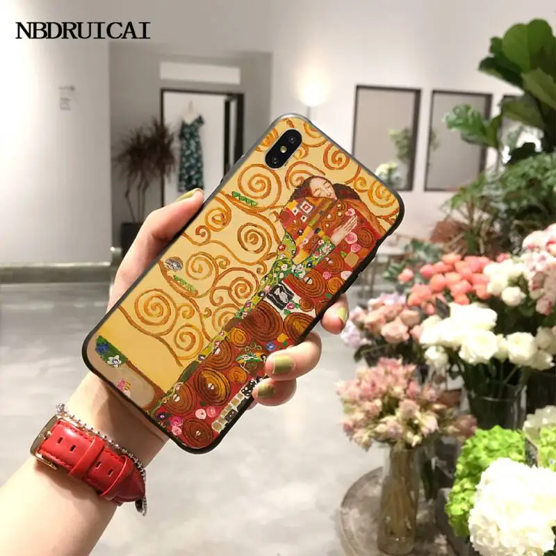 Роскошный чехол для iPhone 11 pro XS MAX 8 7 6 6S Plus X 5S SE XR с рисунком Густава Климта|Бамперы| |
