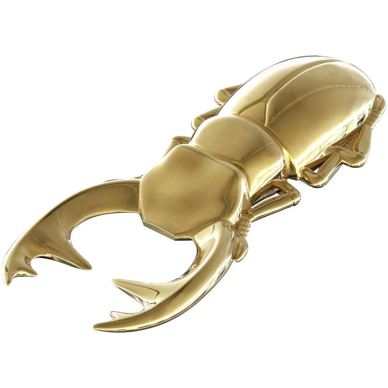 1pcs beetle stainless steel bottle can opener regular solid durable gold beer openers creative kitchen gadget tools free global shipping