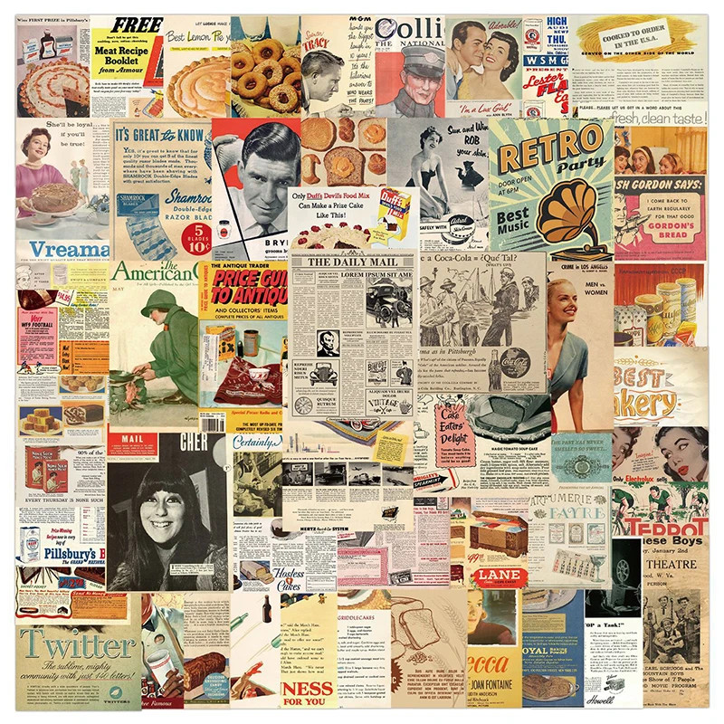 

10/30/50 шт. Классический ретро плакат граффити наклейки багаж гитара наклейка для скейтборда водостойкие наклейки наклейки для ноутбука для д...