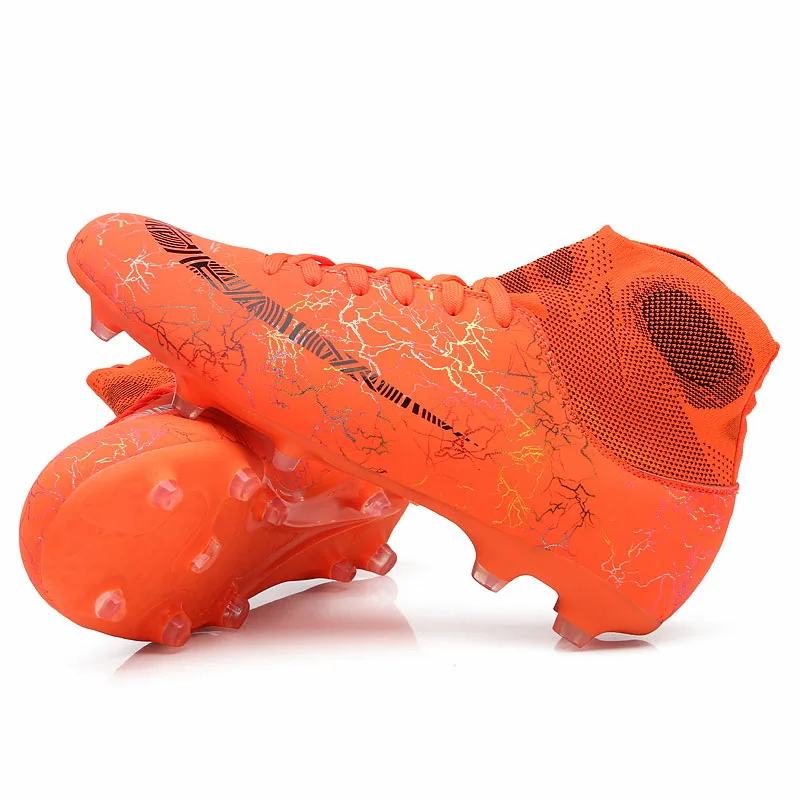 Горячая Распродажа Для мужчин s большой Размеры футбольные бутсы высокие