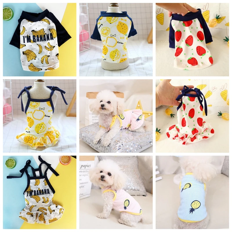 Футболка для девочек и мальчиков платья жилет влюбленных щенков маленьких собак
