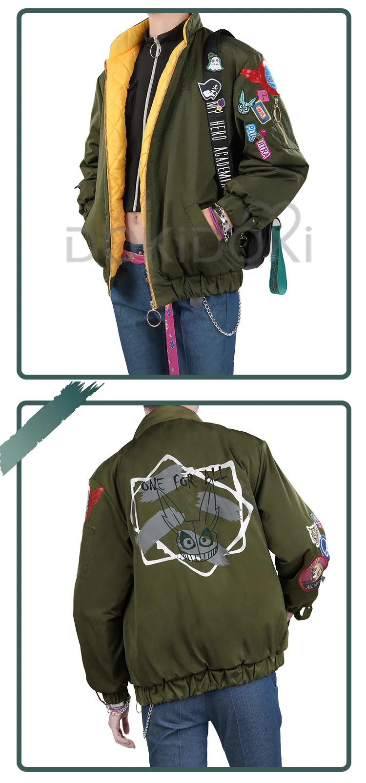 DokiDoki-SR Anime Cosplay Boku No Hero Academia / My Hero Academia Cosplay Izuku Midoriya Cosplay Costume Doujin Deku Costume