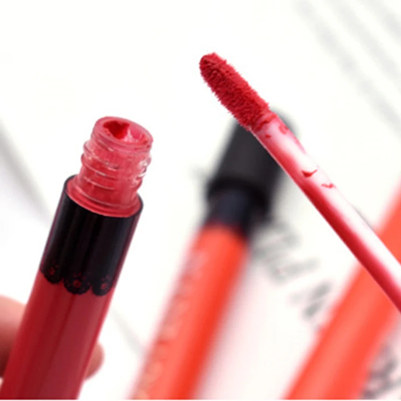 Губная помада водостойкая стойкая матовая мерцающая красная блестящая нюдовая