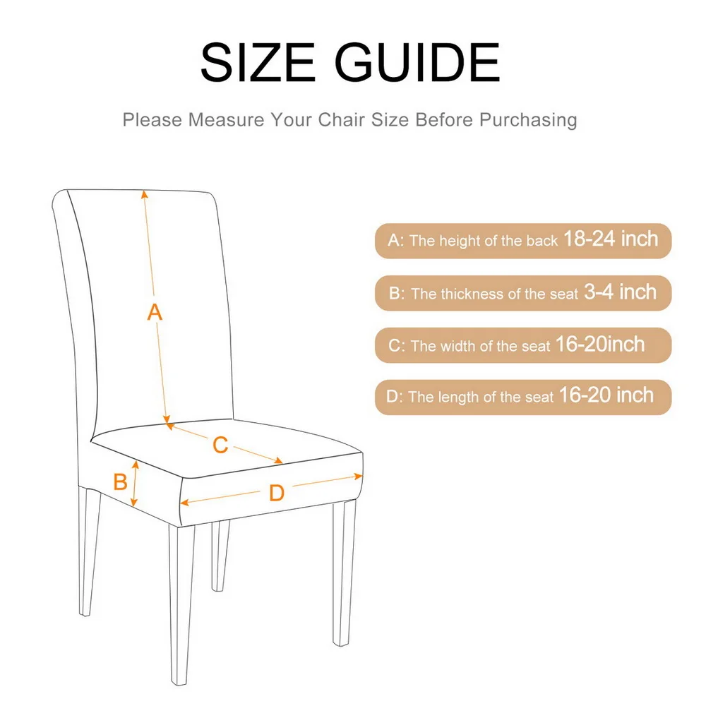 

1/2/4/6pcs Solid Color Chair Cover Spandex Stretch Elastic Chair Slipcovers Protectors For Dining Room Party Wedding Banquet