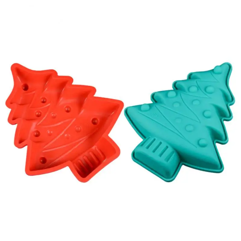 

Christmas Tree Silicone Cake Mold Cake Decorating Tools Set Mini Baking Pan Bread Biscuit Moulds