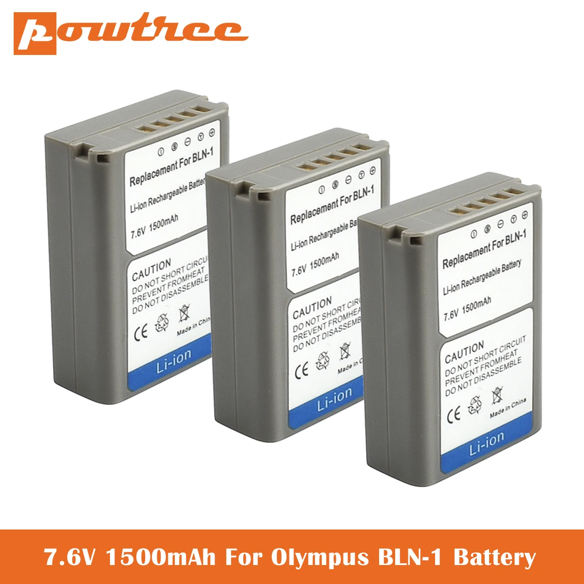 7 6 V 1500 мА/ч BLN 1 литийионный Аккумулятор для Батарея цифровой камеры Olympus OM D E M1 M5