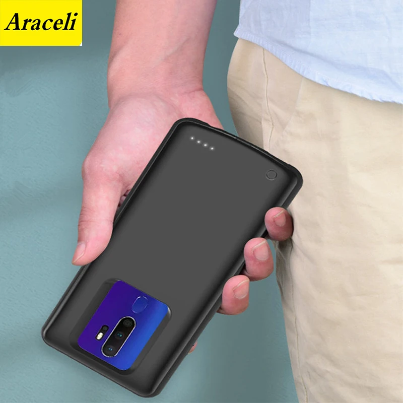 10000 мАч Тонкий Высококачественный защитный чехол для OPPO A11 A11X A9 A9X Рино 4 найти X2 ACE