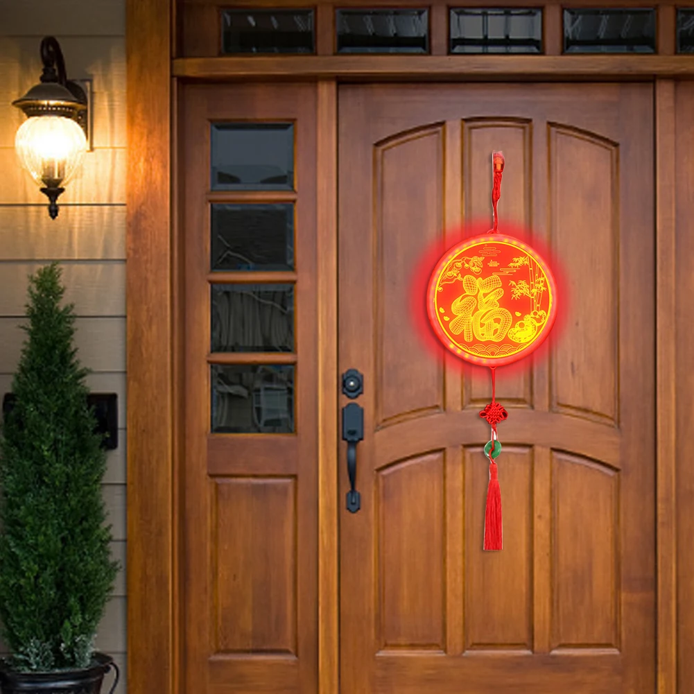Китайский Весенний фестиваль подвесной светильник с изображением китайского