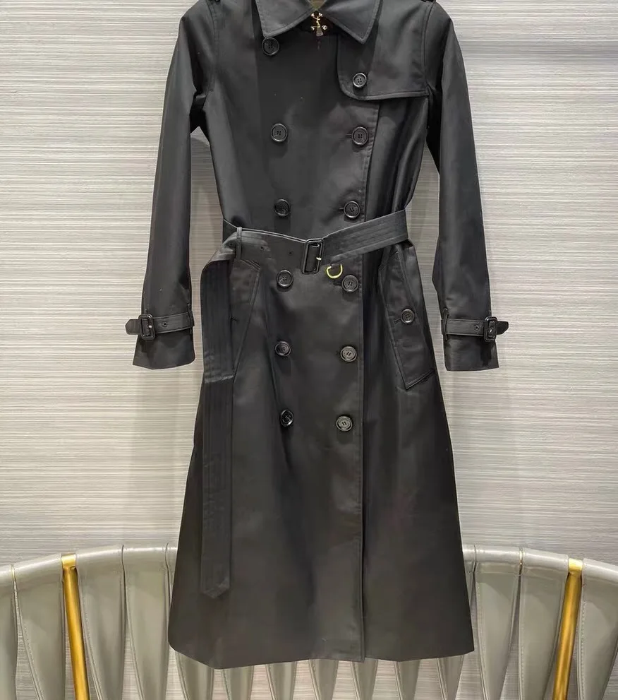 

FAKUNTN women in the middle The new 2021 trench coat for of the long spring dress new waist trench coat for women