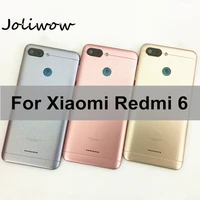 battery back cover for redmi 6 battery cover back case for xiaomi redmi 6 back cover housing volume power buttons cameca lens