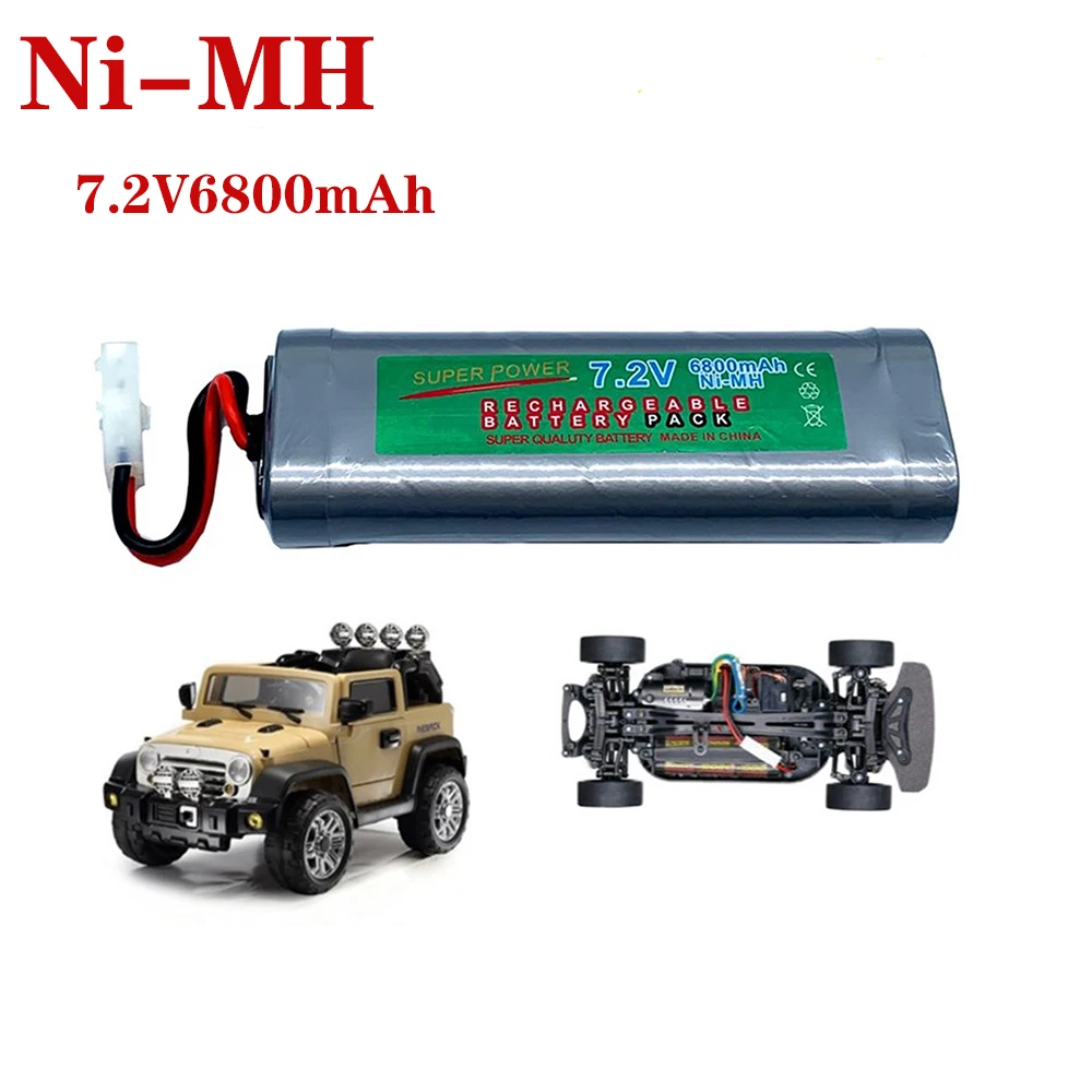 100% плоский автомобильный запасной аккумулятор 6800 мАч 7 2 в NIMH RC воздушно