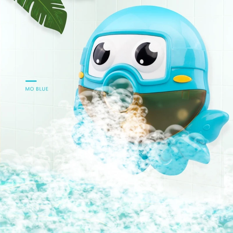 

Automatic Bubble Maker Indoor Bubble Toy Cartoon-Octopus Water Toy with Upgrade Suction Cup Fixed Baby Bath Summer Gift