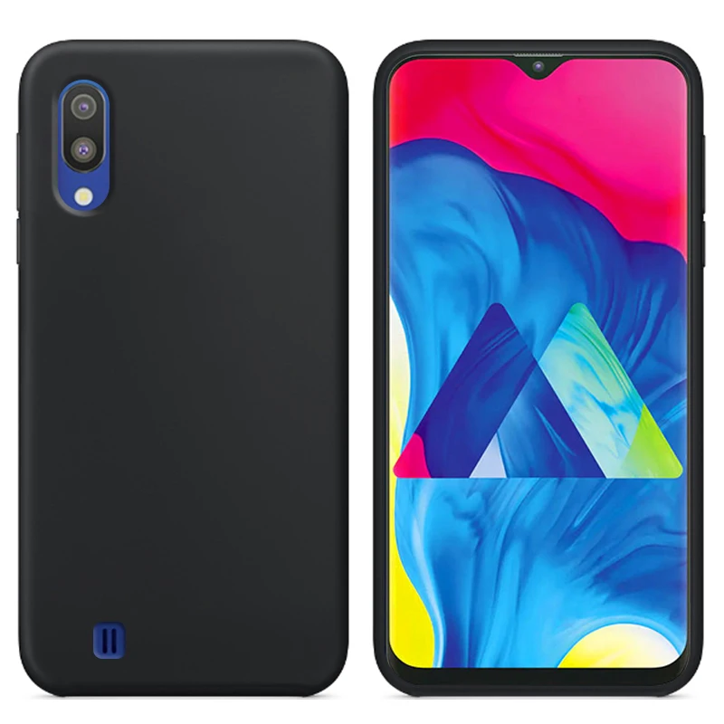 Роскошный жидкий силиконовый чехол для samsung Galaxy M10 мягкая задняя крышка сотового