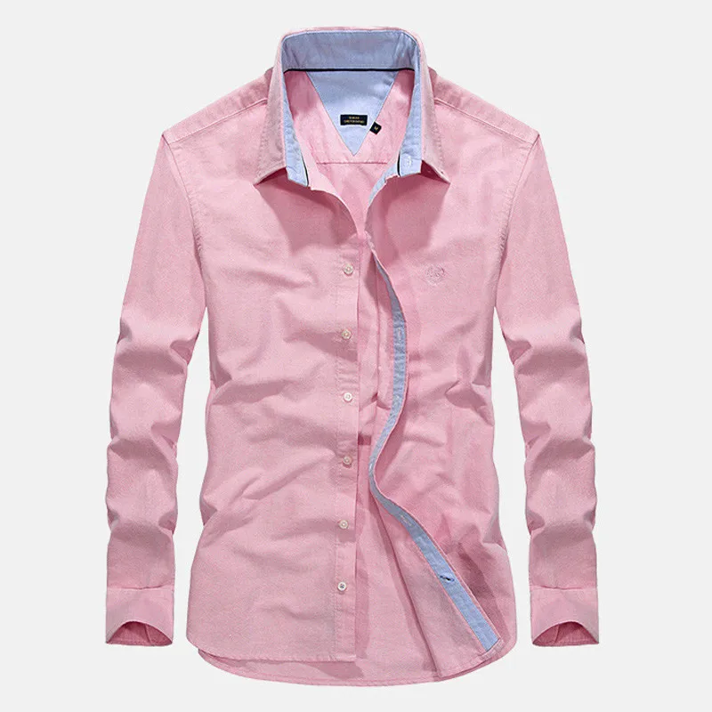 Мужская Повседневная рубашка с длинным рукавом мягкая воздухопроницаемая из