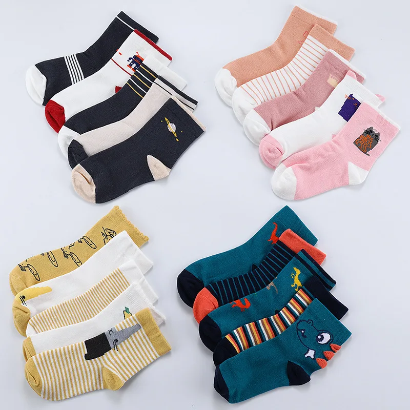 

5 Pairs Baby Girls Socks Spring Summer Cotton Newborn Baby Socks 1-12Y Baby Meias Para Bebe Kids Socks for Children Boys Socks