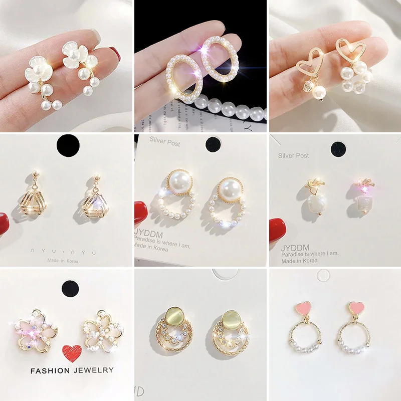 

Tiny Cute Stud Earrings For Women Circle Metal gold Color 2020 Fashion Geometric Butterfly earrings female Jewelry Gifts