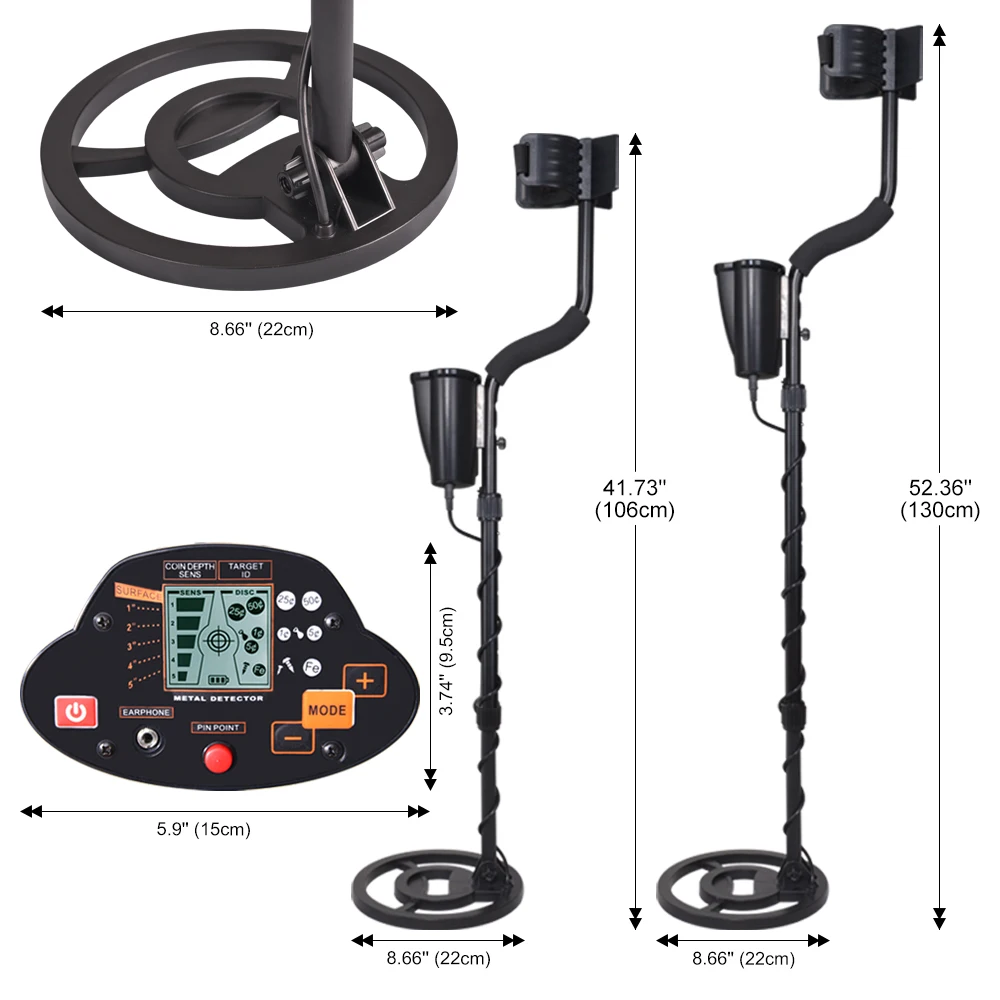 Подземный металлоискатель регулируемая длина портативный детектор для
