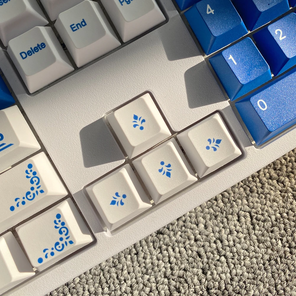 135 Key Lazurite Keycap PBT Dye Subbed Cherry Profile Keycaps 1.75U 2U Shift For dz60 GK61 64 84 TKL87 98 108 MX Switch Cap | Компьютеры и