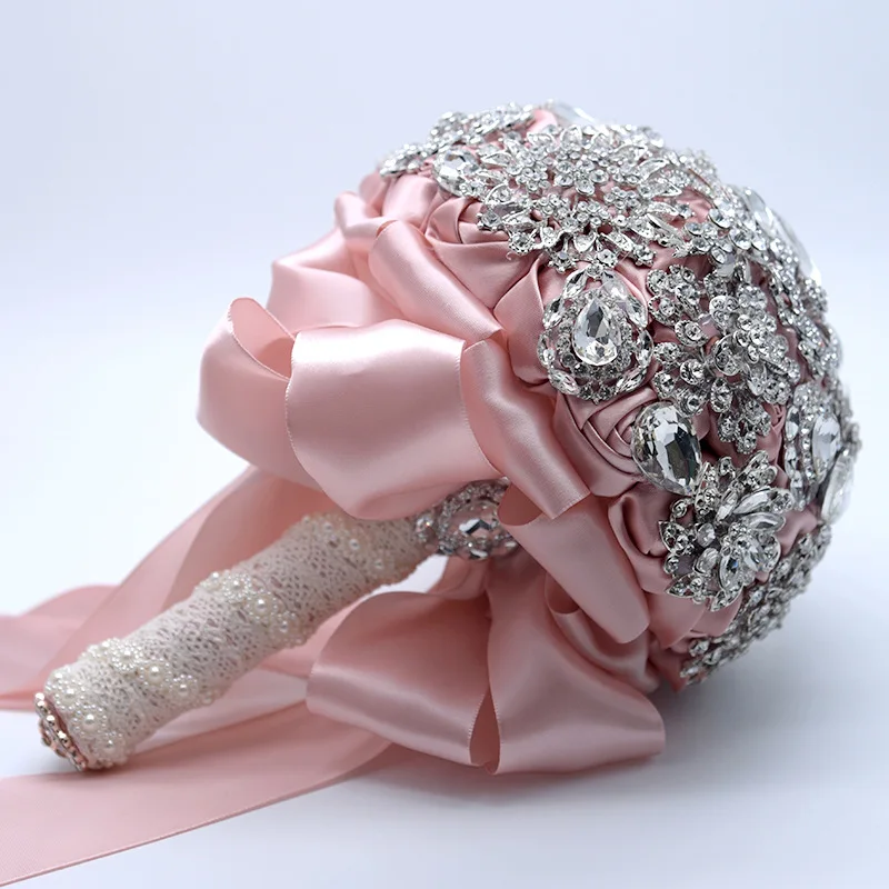 Роскошный свадебный букет Стразы 2020 серебряные цветы свадебные аксессуары