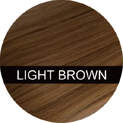 light brown 1 шт., 100 г, сумка для заправки волосяного волокна, рециркулирует, лучшее качество, кератин, подходит для topp волос, ИК выпадения, строительные волокна для роста, повторно меняющиеся продукты - Цвет: light brown