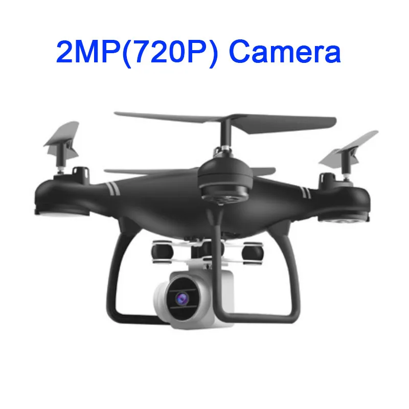 black 2MP HJ14W Камера WiFi Дроны с видом от первого лица HD Камера 1080P дрона с дистанционным управлением складной Квадрокоптер вертолет двойной дополнительные Батарея VS XY4 - Цвет: black 2MP