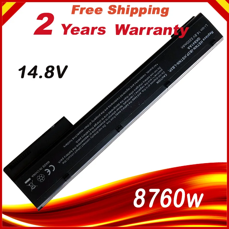 14 8 V аккумуляторная батареядля ноутбука HP EliteBook 8560w 8570w 8760w Мобильная рабочая