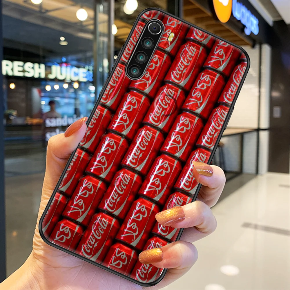 

Bestselling Cola Cocas Phone case For Xiaomi Redmi Note 7 7A 8 8T 9 9A 9S 10 K30 Pro Ultra black 3D back luxury cell cover tpu