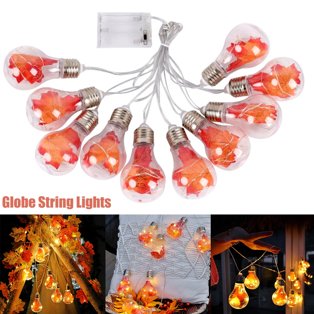 

Solar Led Fairy Lights Christmas Decoration Outdoor Garden Light String Festoon Street Garland Maple Bulb Balcony Room Decor