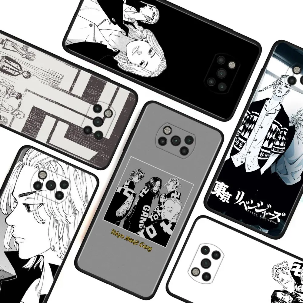 

Cartoon Japan Tokyo Revengers Soft Silicone Phone Case For Xiaomi Mi Poco X3 NFC M3 Pro 5G F3 GT Pocophone F1 X3GT Cover Coque