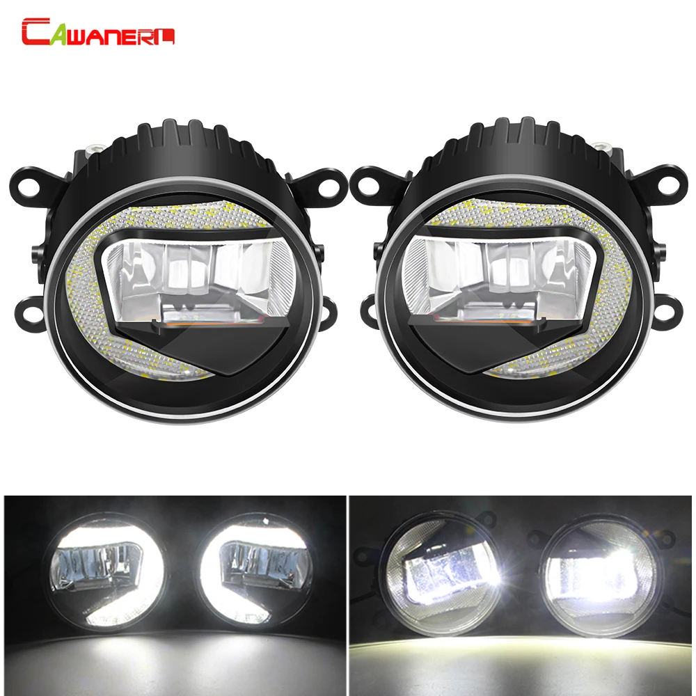 Функция 2в1, противотуманные фары в сборе, автомобильные светодиодные противотуманные фары, дневные ходовые огни 12 В для Land Rover Discovery Range Rover Freelander