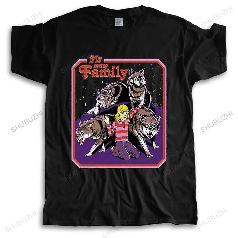 

cotton O-neck tshirt men summer tees Hot sale Let's summon demons Satan 666 Alien my new family Homme Tee-shirt short sleeve