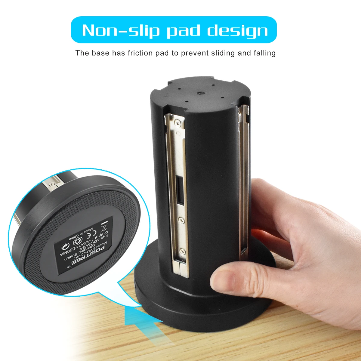 Powtree For Switch-4C Charging Station Joy Con Charger（4 in 1） by a 5V/2A DC power adapter charger | Электроника