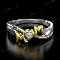 fashion real 18k gold rings for women finger rings for wedding engagemenfine jewelry dating for wifemom trendy diamond rings