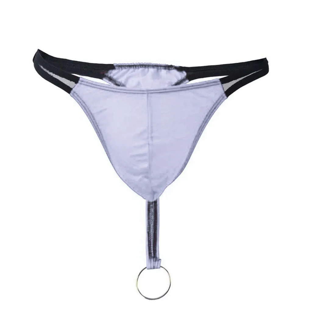 Стринги с металлическими кольцами брифы нижнее белье удобные дышащие Бесшовные