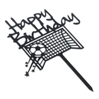 Украшения для торта, акриловый Топпер для торта, необычная футбольная модель для мальчиков, спортиввечерние на день рождения