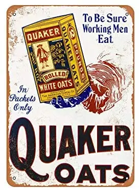 

Quaker Oats Vintage Metal Sign Public Sign Decoration Sign 10x14 Inch