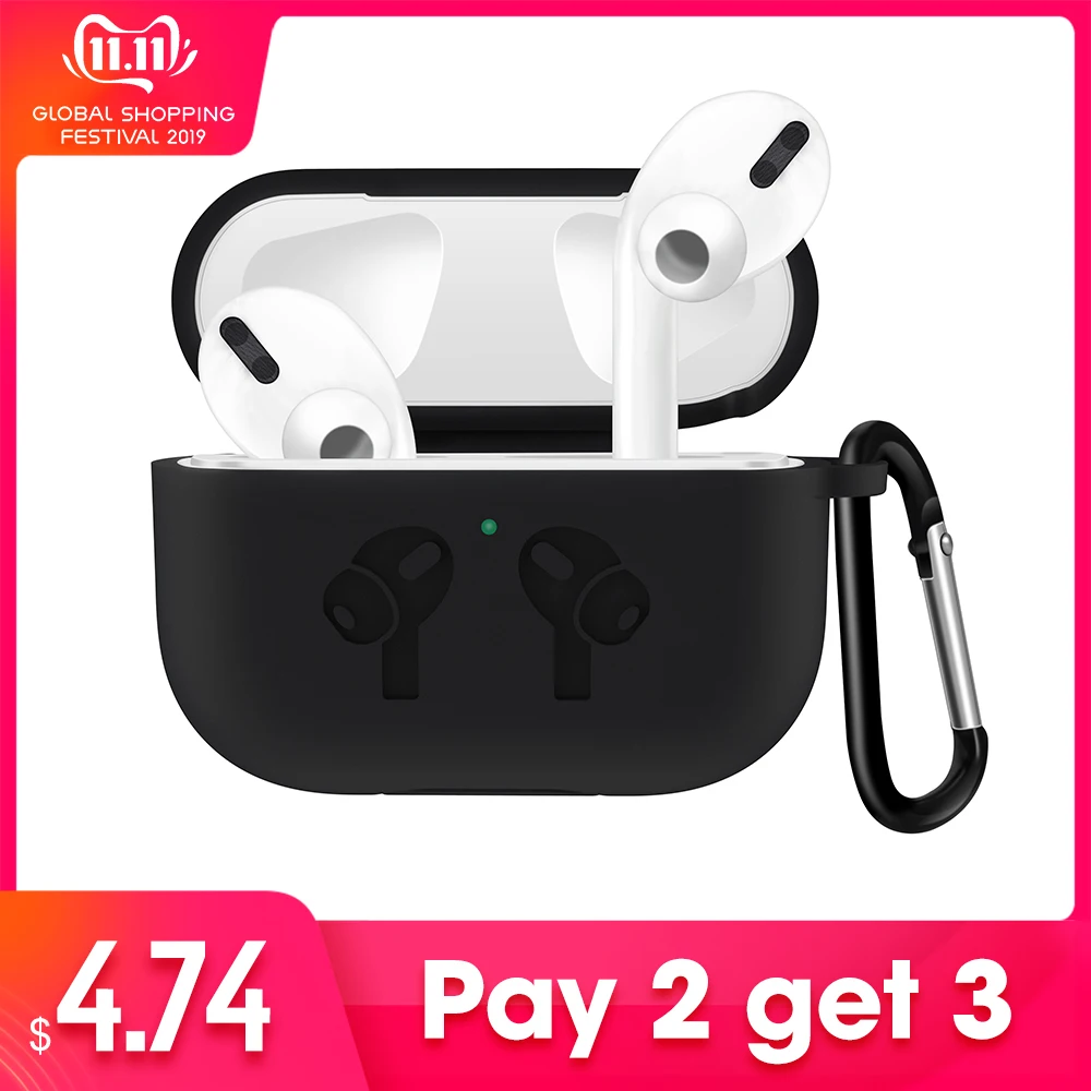 Чехол для AirPods Pro 2019 чехол беспроводной футляр наушников силиконовый тонкий