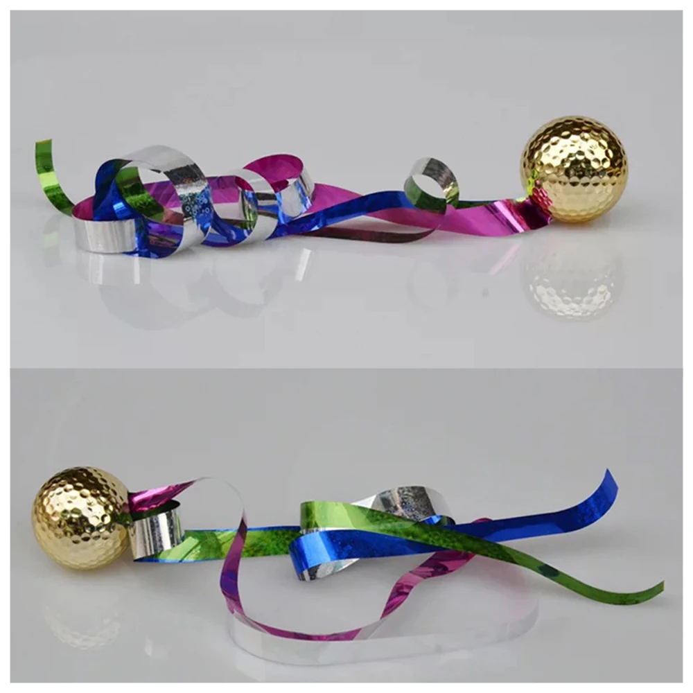 3 шт. мячи для гольфа Гольф Цвет ed лента отверстия шар золотой подарок шар|ball golf|golf