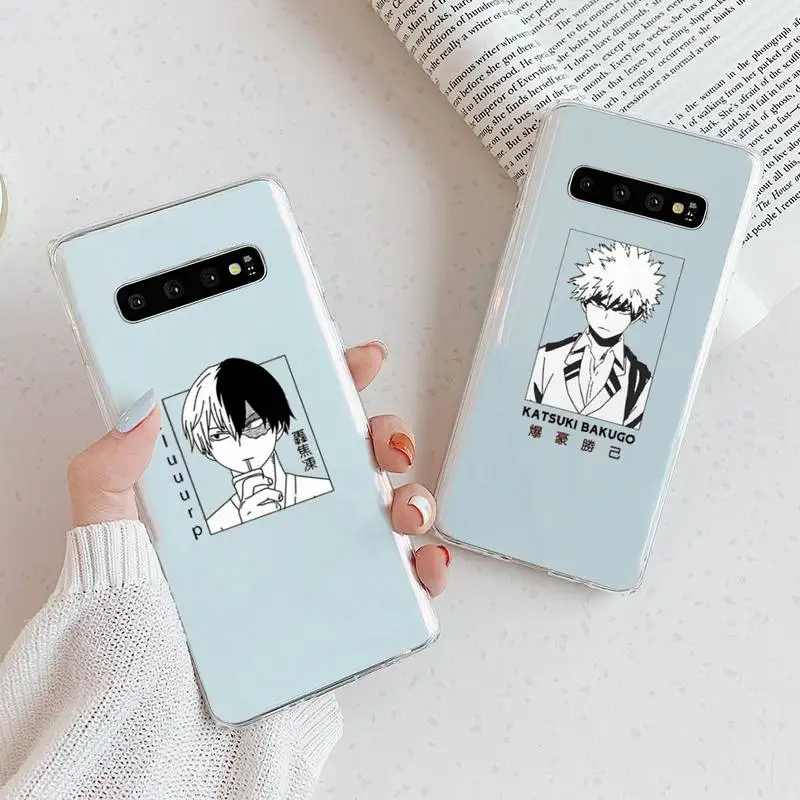 

My Hero Academia Midoriya Phone Case Transparent For Samsung Galaxy A S 8 9 10 12 20 21 40 50 52 51 70 71 2019 fe 5g ultra plus