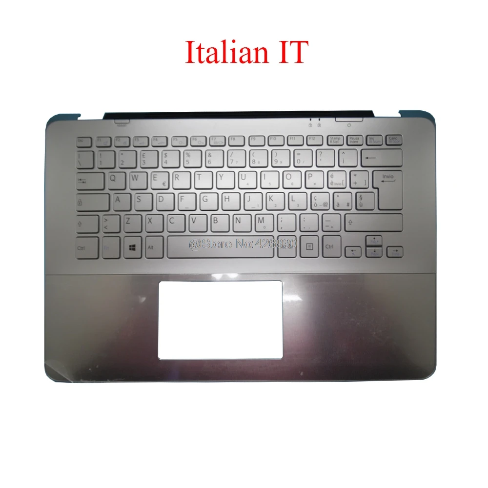 Ноутбук Palmrest GK BE SP UK IT GR клавиатура для SONY VAIO SVF14A SVF14A15ST SVF14A1C5E SVF14A1M2E SVF14A1S9R 5JGD5PHN080 |