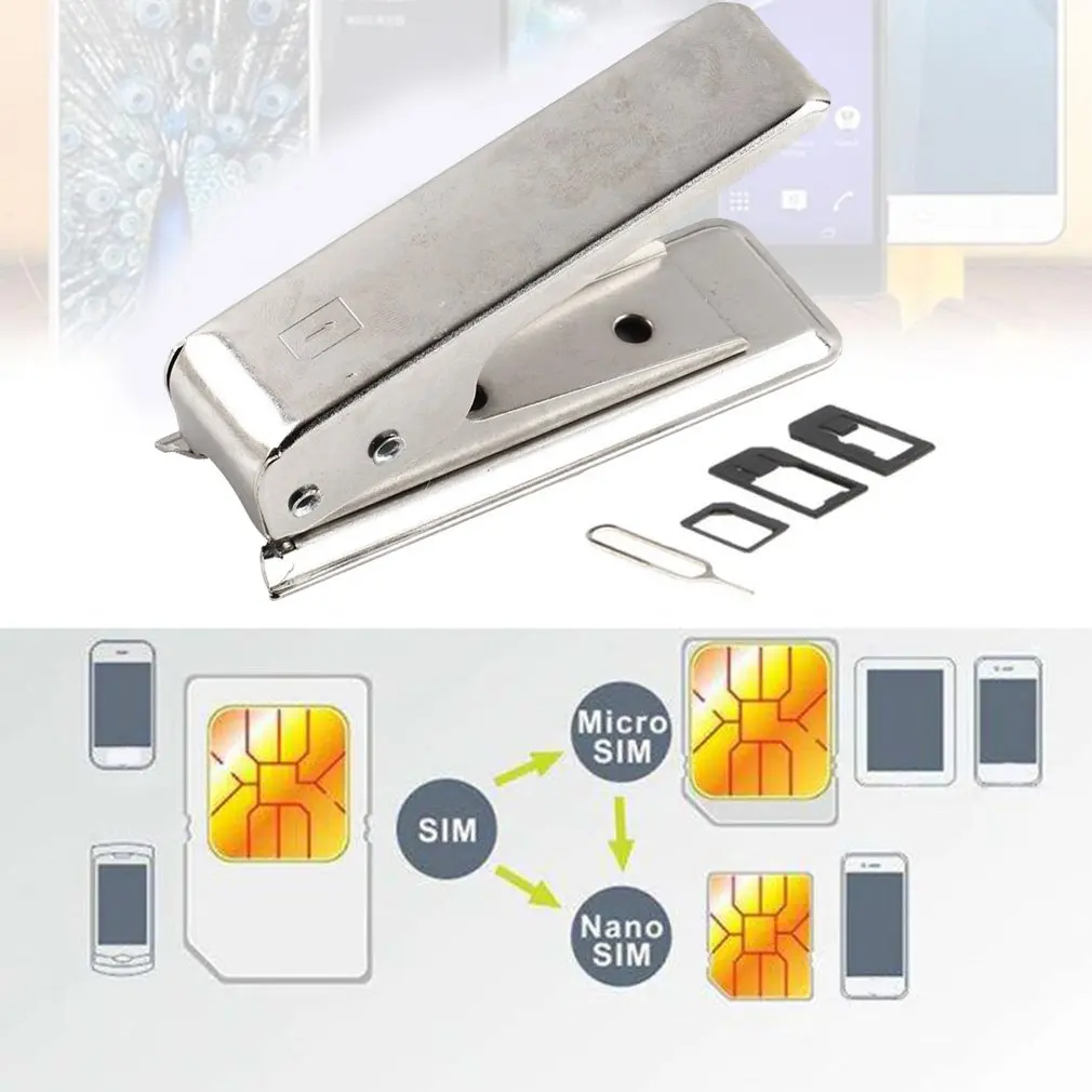 Простая в эксплуатации стандартная Micro SIM-карта для Nano SIM Cut Cutter Для iPhone 5 5G 5S 5C