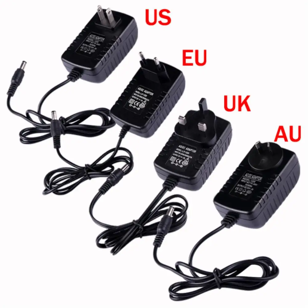 

1pcs 12V 2.0A High quality AC 100V-240V Converter Switching power adapter DC 12V 2.0A Supply EU/UK/US Plug DC