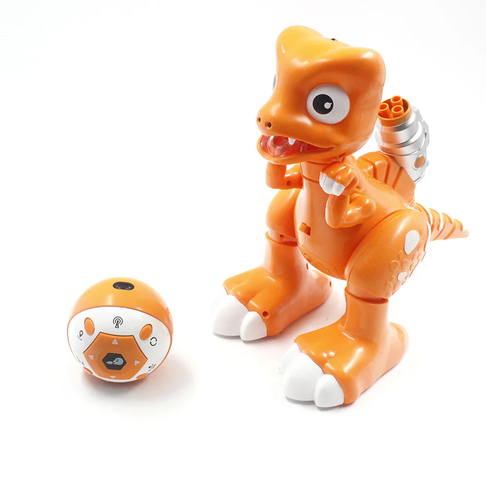 2CH пульт дистанционного управления робот динозавр с стреляющая пуля эффект дыма