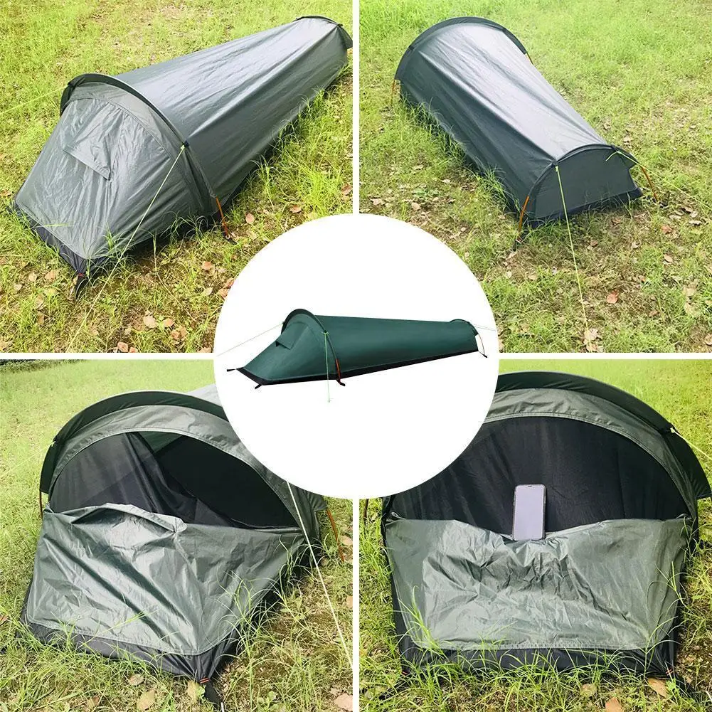 

Backpack Tent Outdoor Camping Sleeping Bag Tent Outdoor Person Tent Mat Single Lightweight For Camping C2P1