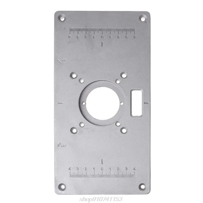

700C Aluminum Router Table Insert Plate + 4 Rings Screws For Woodworking Benches N25 20 Dropshipping