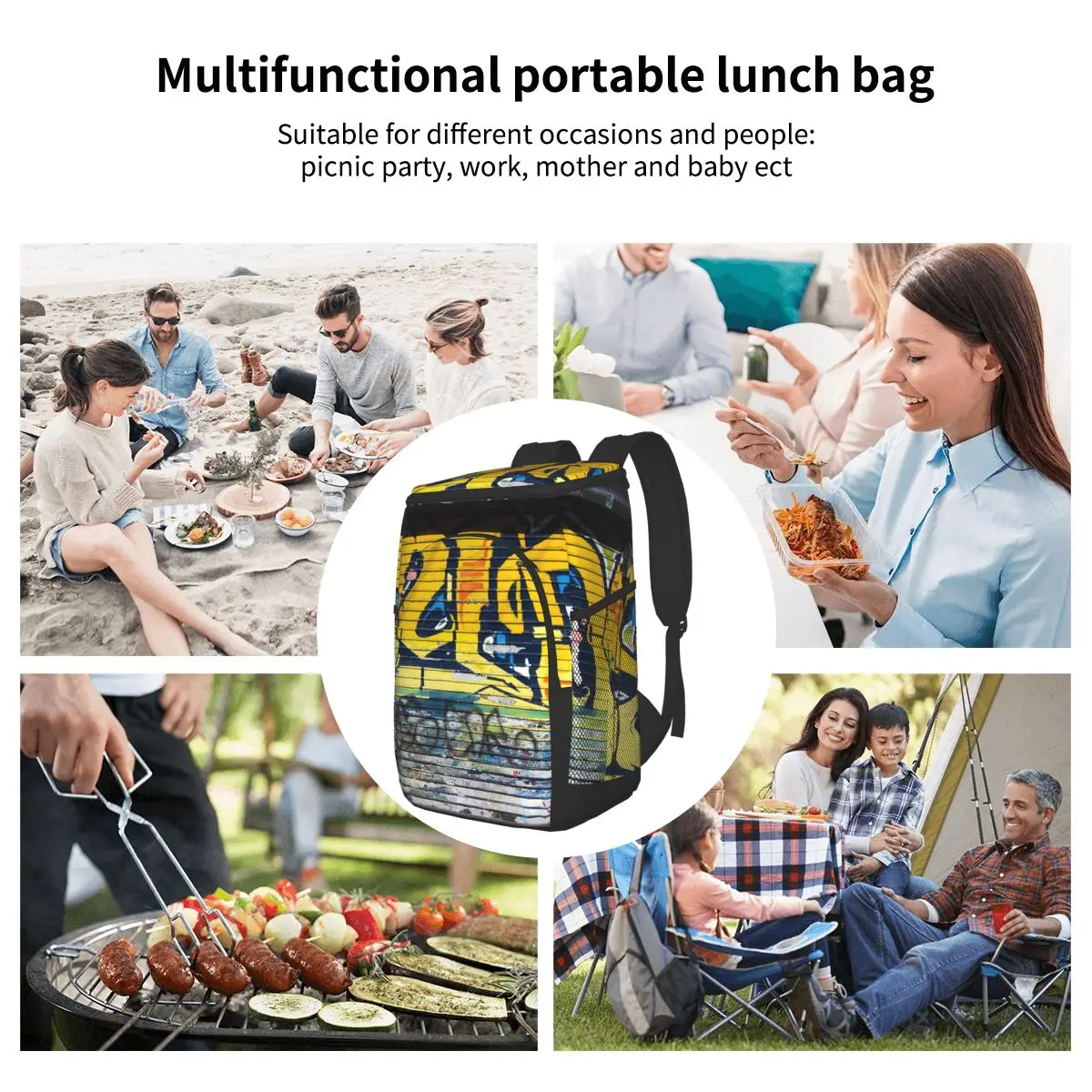 

15L Refrigerator Bag Soft Large Insulated Cooler Backpack Thermal Isothermal Fridge Travel Beach Beer Bag Background