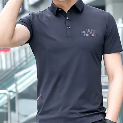 

Summer men's business casual short sleeve t-shirt 2919