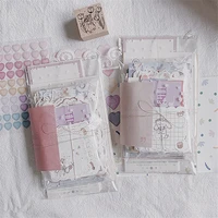200 pcs kawaii pink bookmark cute love stickers cartoon memo card note material daily planner label diy scrapbooking stationery